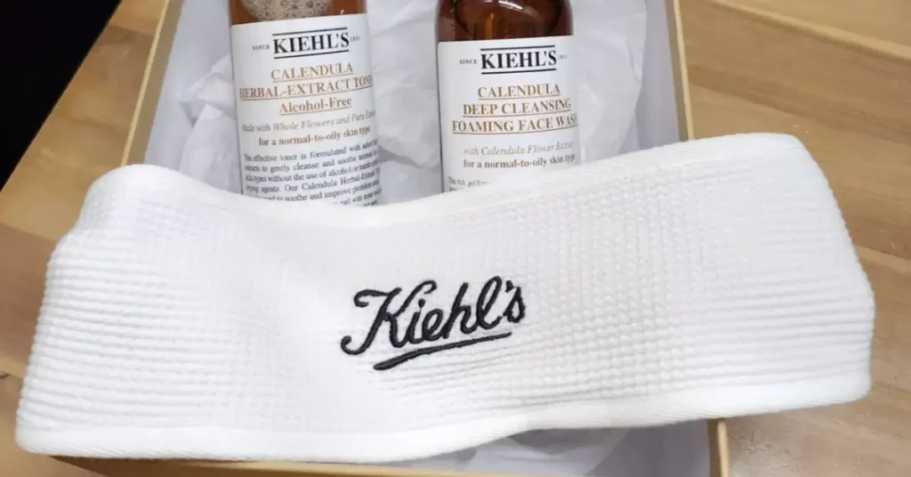 kiehl's face wash and head band