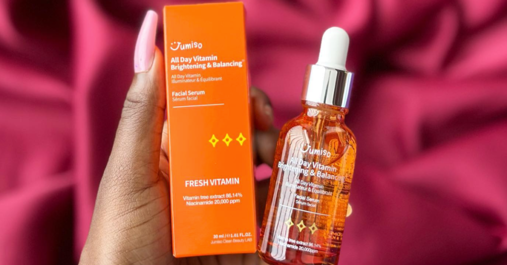 orange vitamin c serum bottle