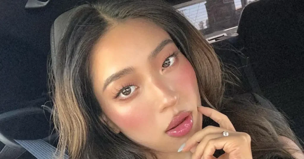 young asian woman with korean makeup