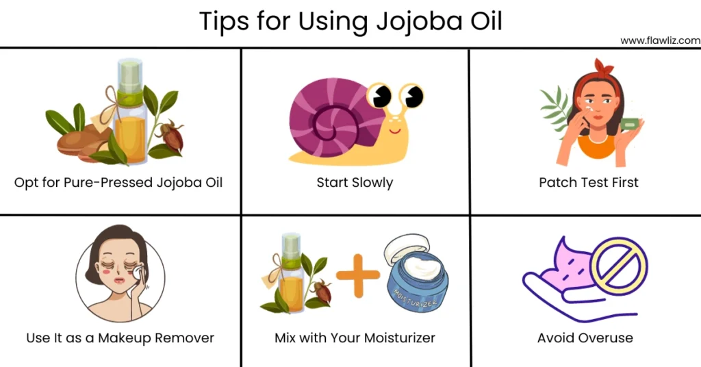 illustration of Tips for Using Jojoba Oil